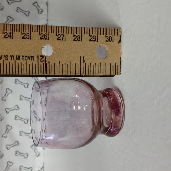 VTG Pink Decanter with 3 glasses - Picture 6 of 8